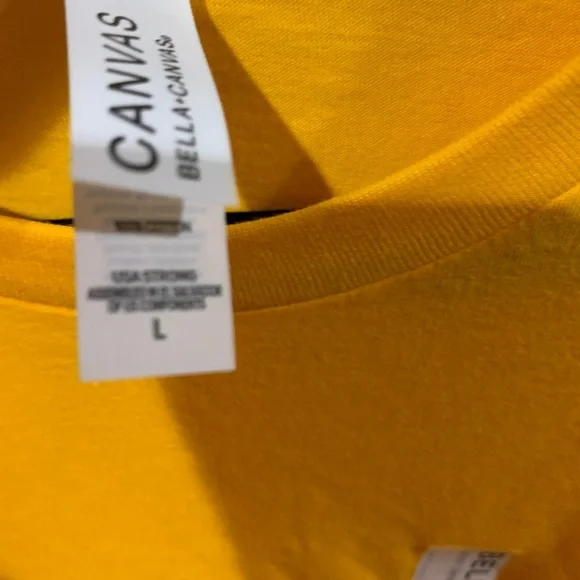 5 yellow tees assorted sizes new - Picture 5 of 6